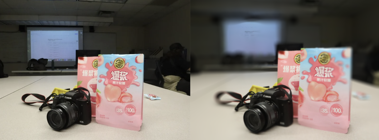 deep depth image of candy